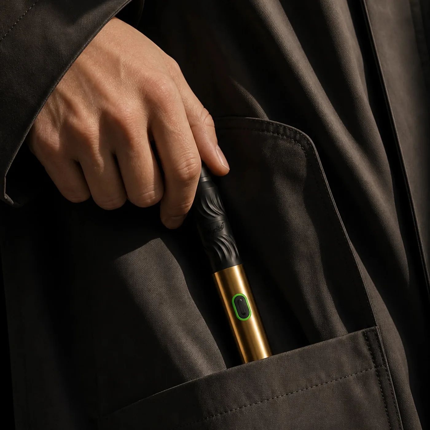 Hyrise device held in hand